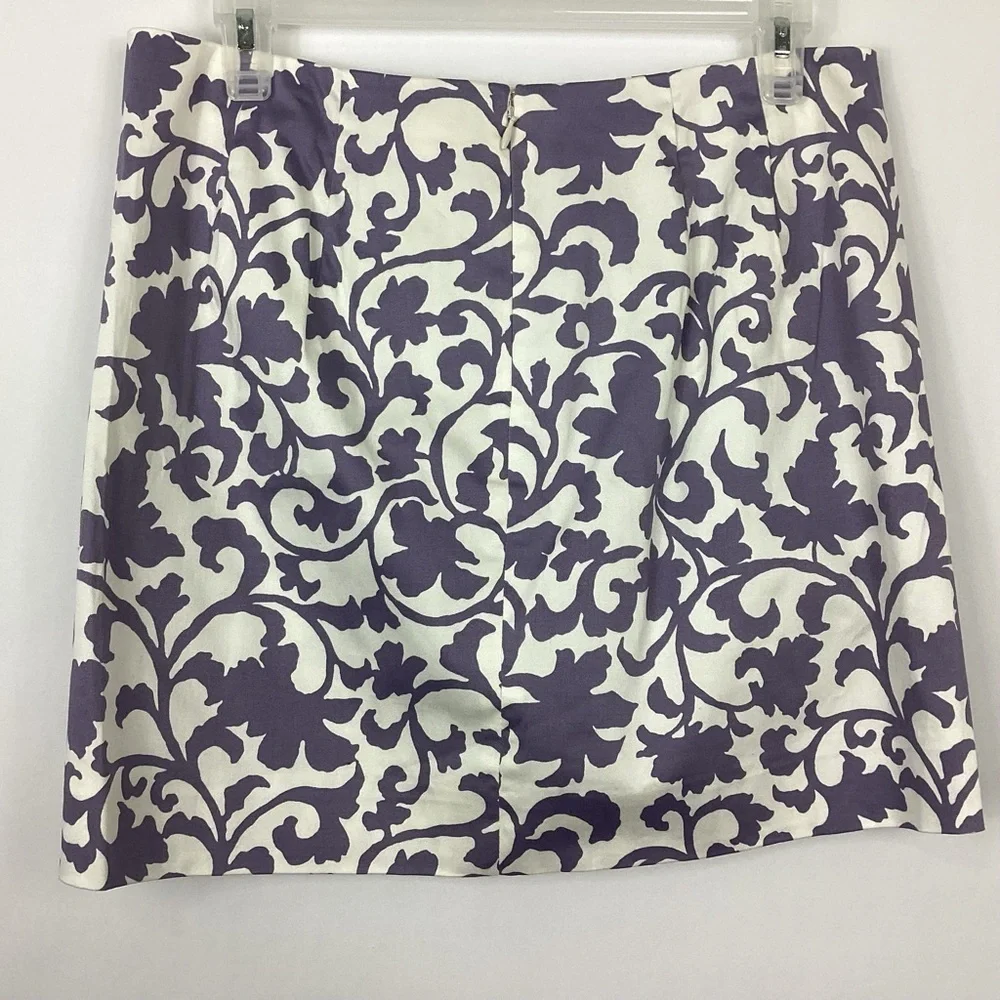 J. Crew Printed Cotton Sateen Skirt Size  4